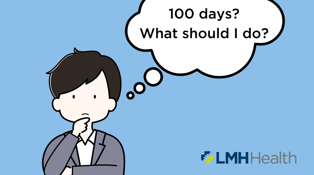 Image of a man thinking 100 days? What should I do?