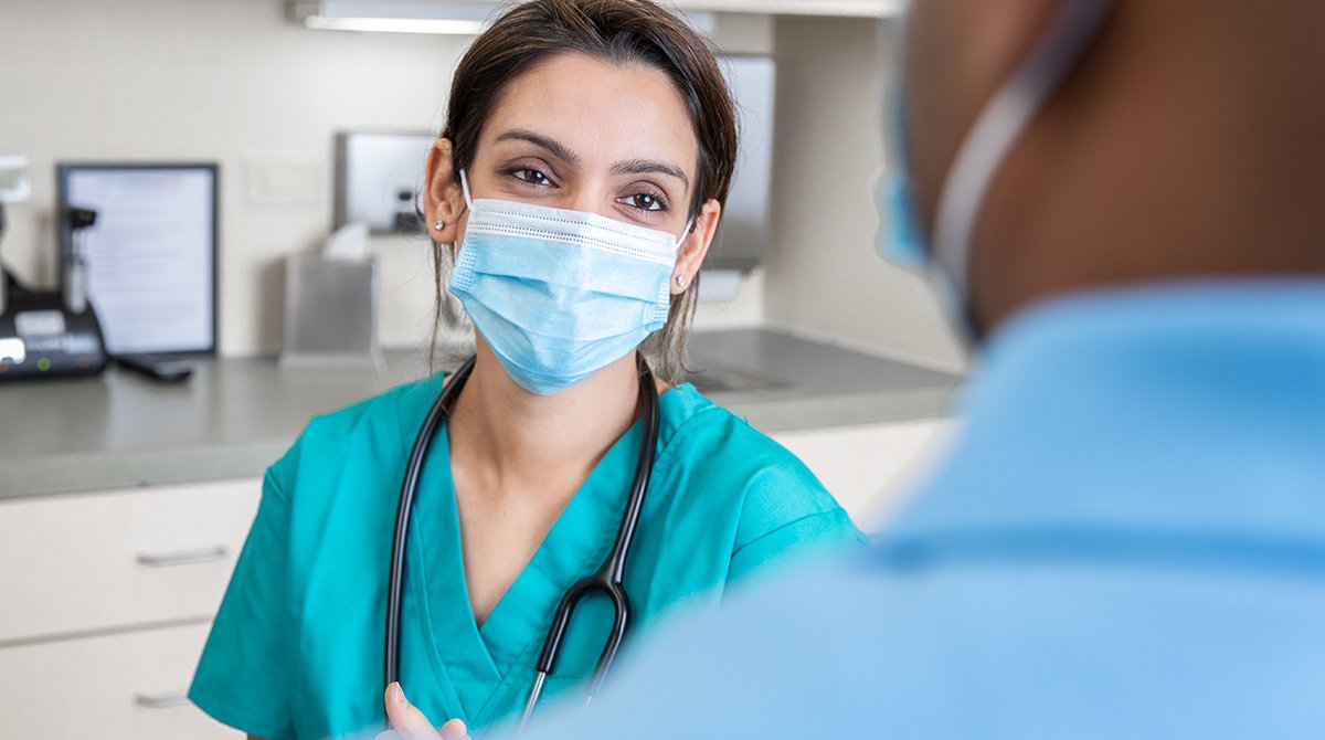 LMH Health nurse with patient photo