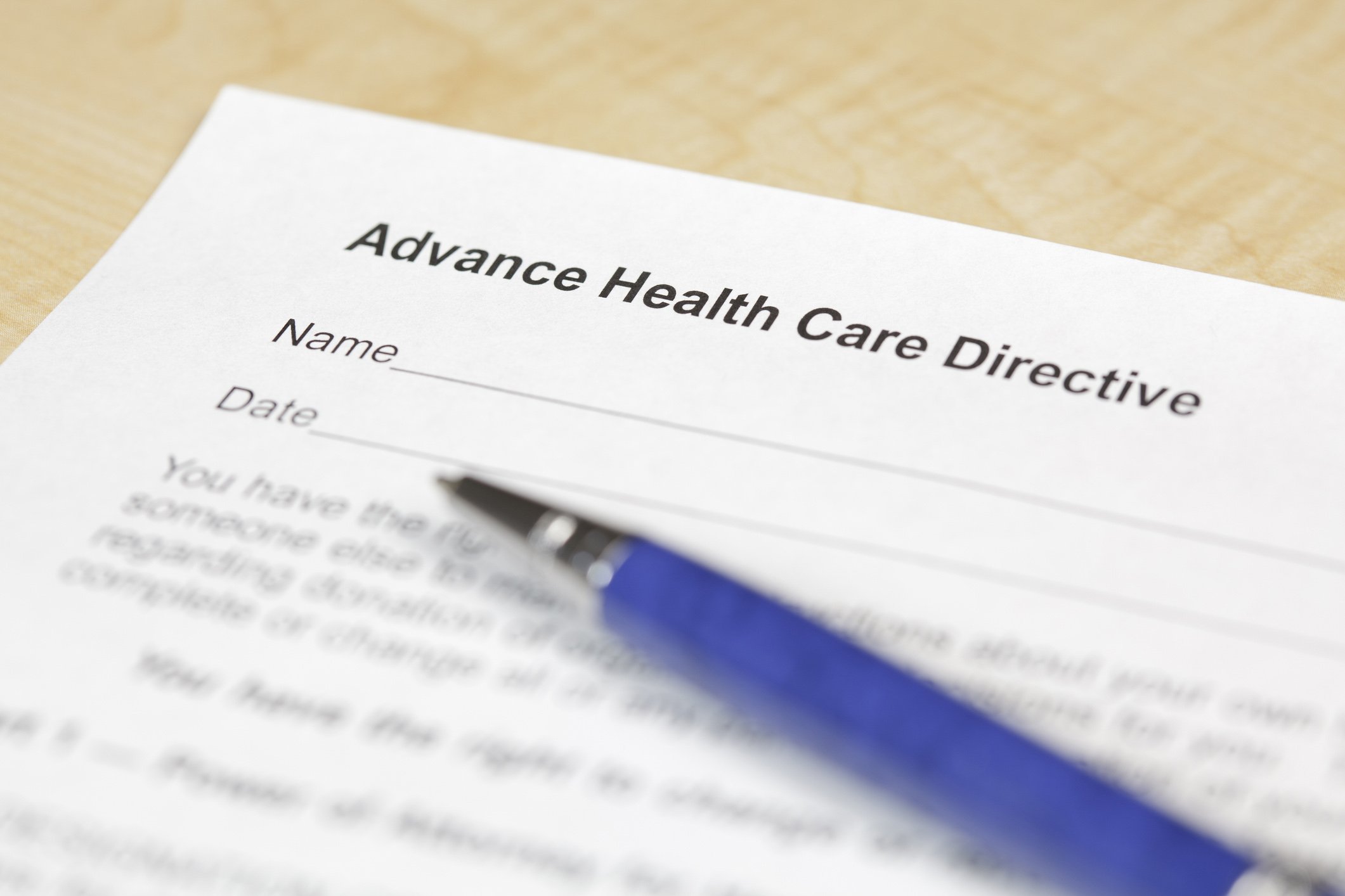 Advance health care directive