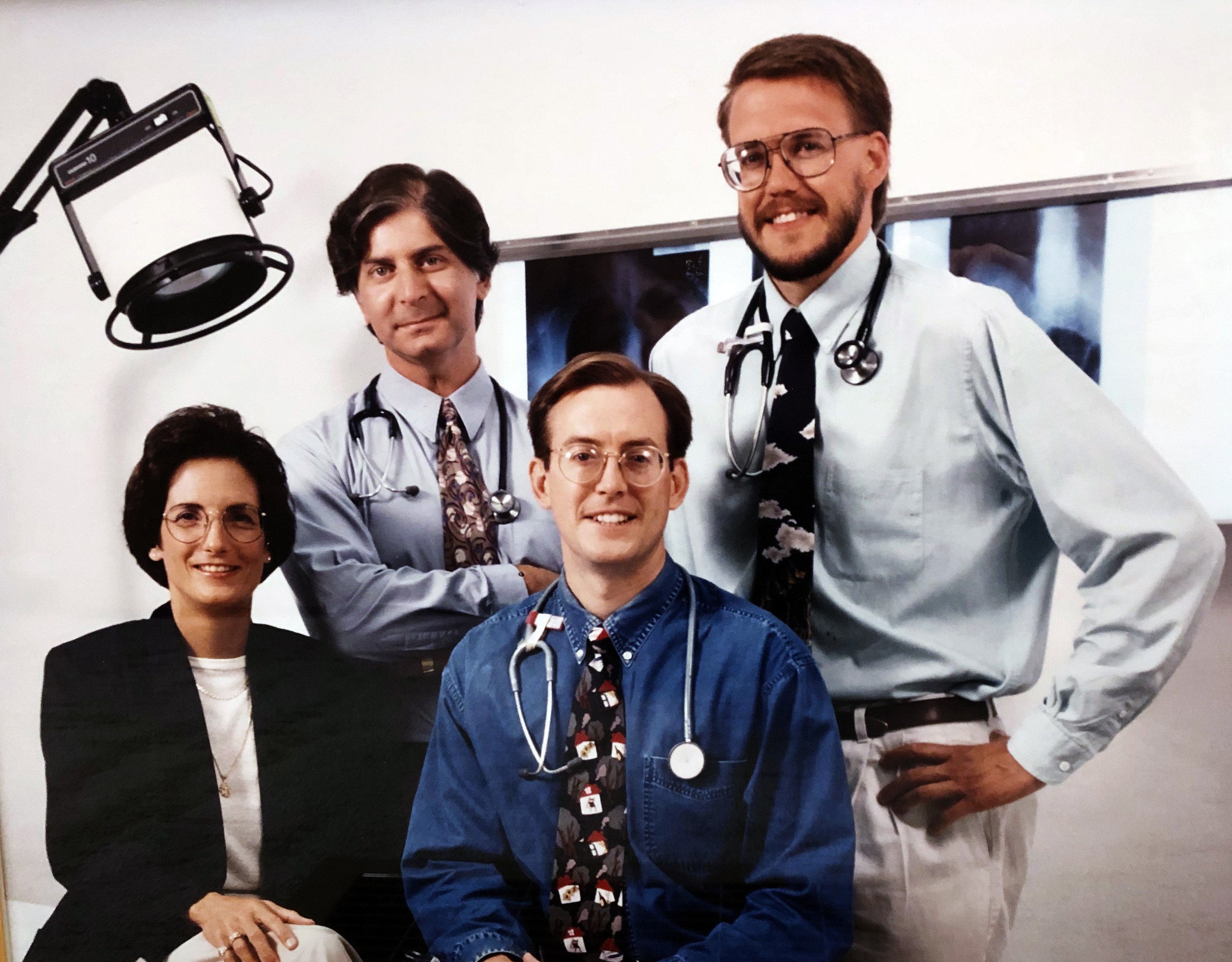 Drs. Sabrina Prewett, Scott Robinson, Brian Hunt and Rick Dietz, LEMA staff 1994