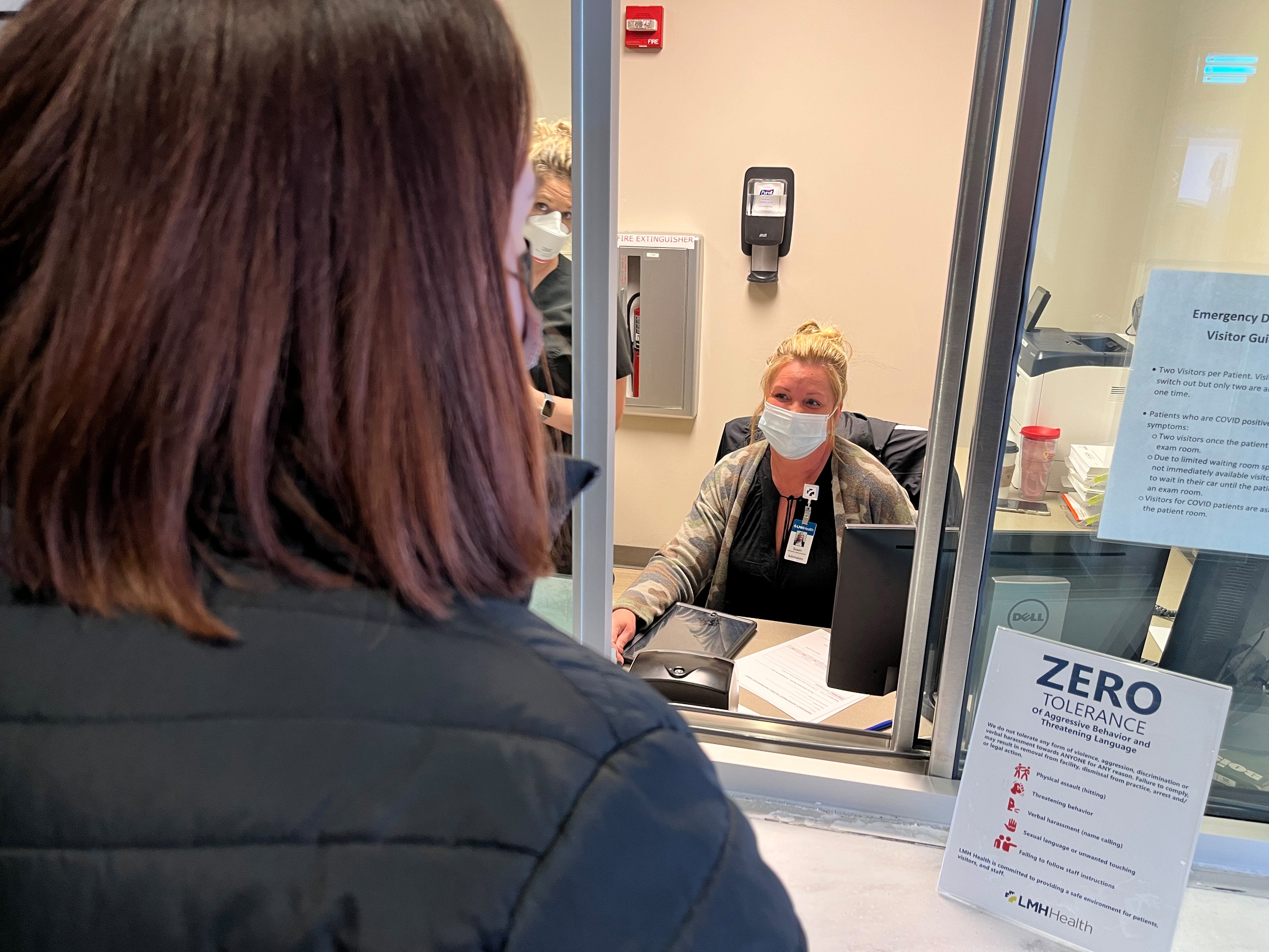 Patient checks in at the LMH Health Emergency Department