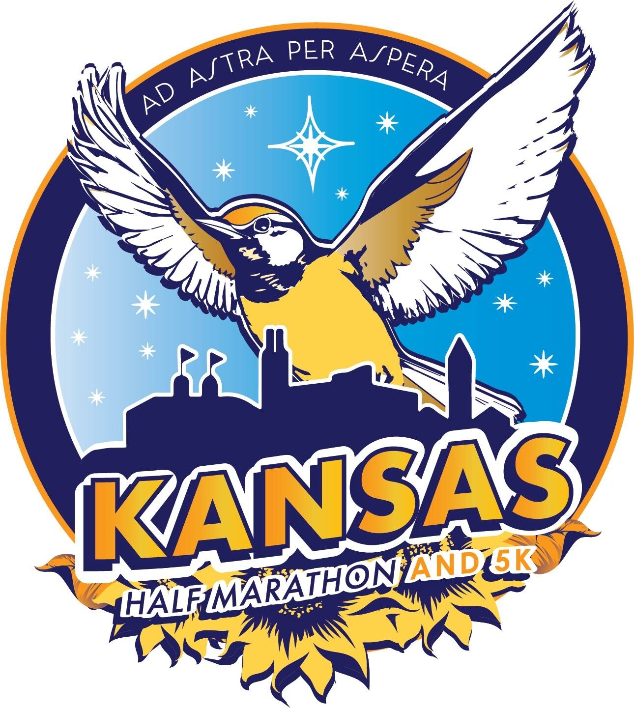 Kansas Half Marathon and 5K logo 2024